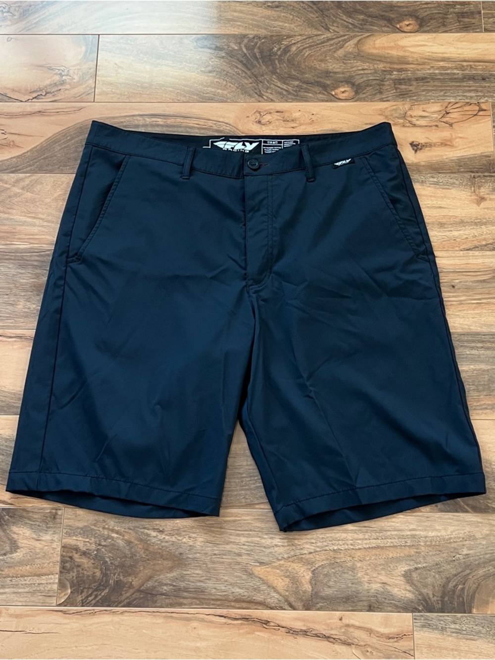 Fly Racing Freelance Shorts Black Stretch Chino Casual Outdoor Golf Mens Sz 36